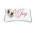 thumbnail image 5 of Comfort & Joy Embroidered Christmas Throw Pillow, 18" x 18", 5 of 6