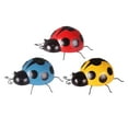 thumbnail image 2 of Set of 3, Metal Garden Wall Art Decorative Cute Ladybugs Outdoor Wall Sculpture Craft, 2 of 9