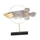 thumbnail image 3 of Estatua de Arowana Dorada, Figura de Resina de Regalo para Centros de Mesa de Sala de Estar Claro, 3 of 9