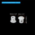 thumbnail image 2 of Uxcell 6mm 1/4" Plastic Hole Plugs, Flush Type Round Hole Cover Snap in Locking Hole Tube, White 60Pcs, 2 of 6