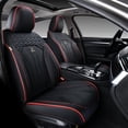 thumbnail image 3 of FLORICH Front Car Seat Covers, Comfortable Faux Leather Seat Protectors, Automotive Cushions Universal Fit for Most Cars SUV Trucks, RedLine, 3 of 6