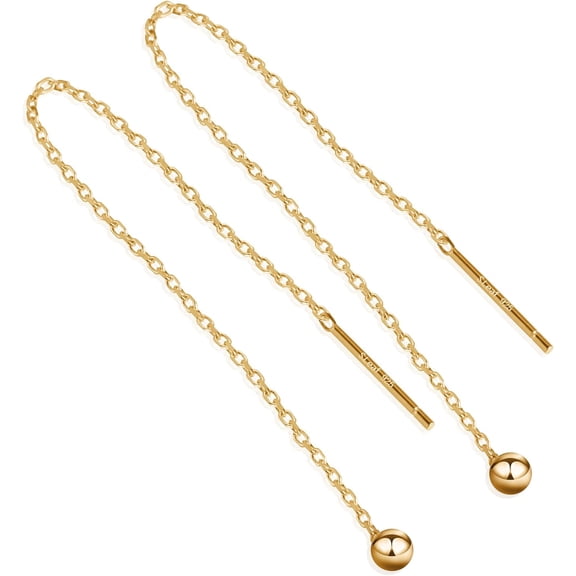 Threader Earrings for Women Threader Earrings Sterling Silver Chain Earrings Tassel Earrings Gold Earrings for Women