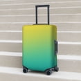thumbnail image 6 of Hirioo Teal To Yellow Gradient for Elasticity Suitcase Cover (No luggage Included) Durable Luggage Protector Fits 18-32 Inch Luggage-Small, 6 of 7