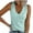 Mint Green-02, variant on Mittory Women's V Neck Tank Tops Summer Sleeveless Ribbed Button Casual Henley Shirts