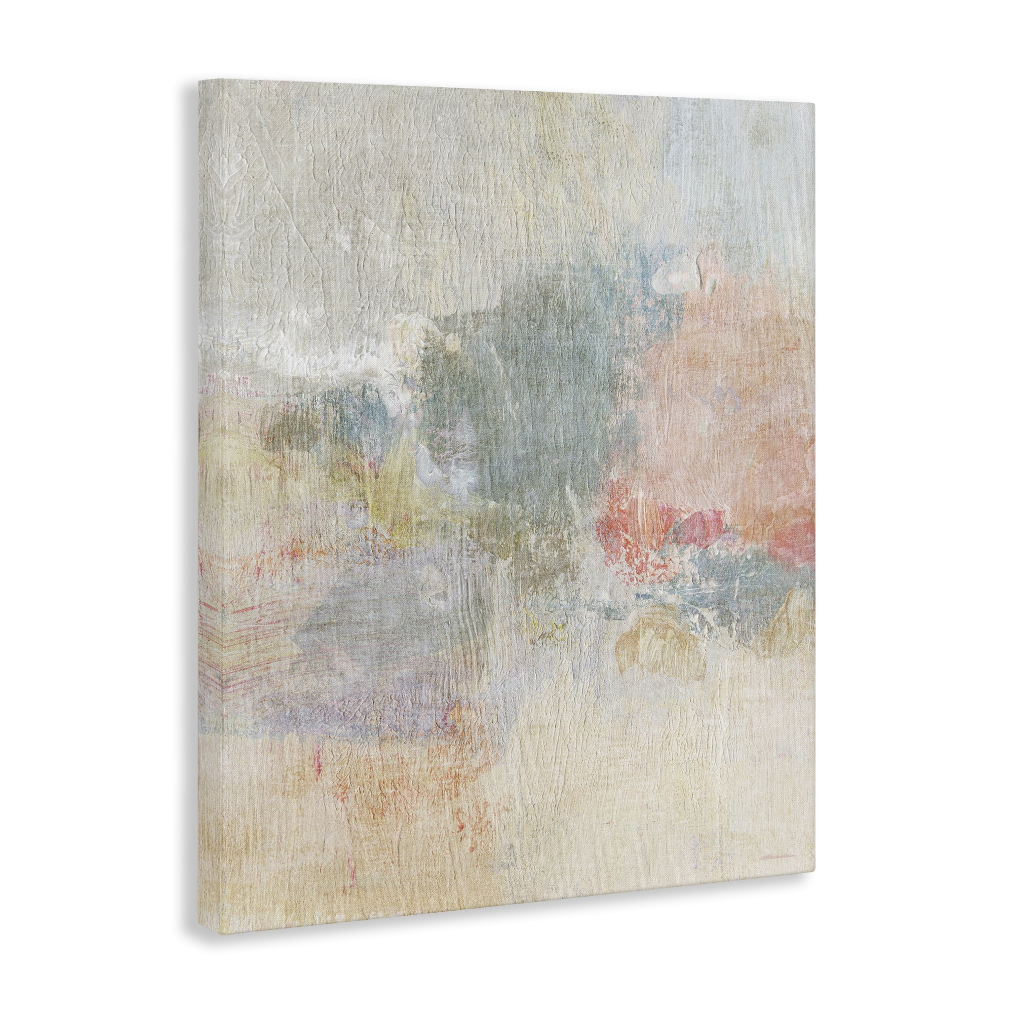 Stupell Industries Soft Ombre Abstraction Abstract Painting Gallery Wrapped Canvas Art Print Wall Art, 36 x 48