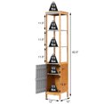 thumbnail image 2 of COSTWAY Bathroom Floor Cabinet Bamboo 5-Tier Concise Freestanding Storage Shelf, 2 of 10