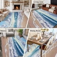 thumbnail image 6 of Blue Ocean 5x7 Area Rugs for Living Room, Waves Beach Cloudy Sky Nature Seaside Scenery Non Slip Floor Mat Washable Low-Profile Indoor Carpet for Bedroom, Dining Room, Bathroom, 6 of 9