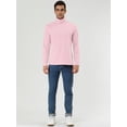 thumbnail image 3 of Camisa de manga larga uxcell cuello de Cisne ajuste Delgado casual Rosado 44, 3 of 7