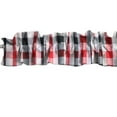 thumbnail image 6 of Big Buffalo Checkered Poplin Curtain Sleeve Topper Window Treatment, 6 of 10
