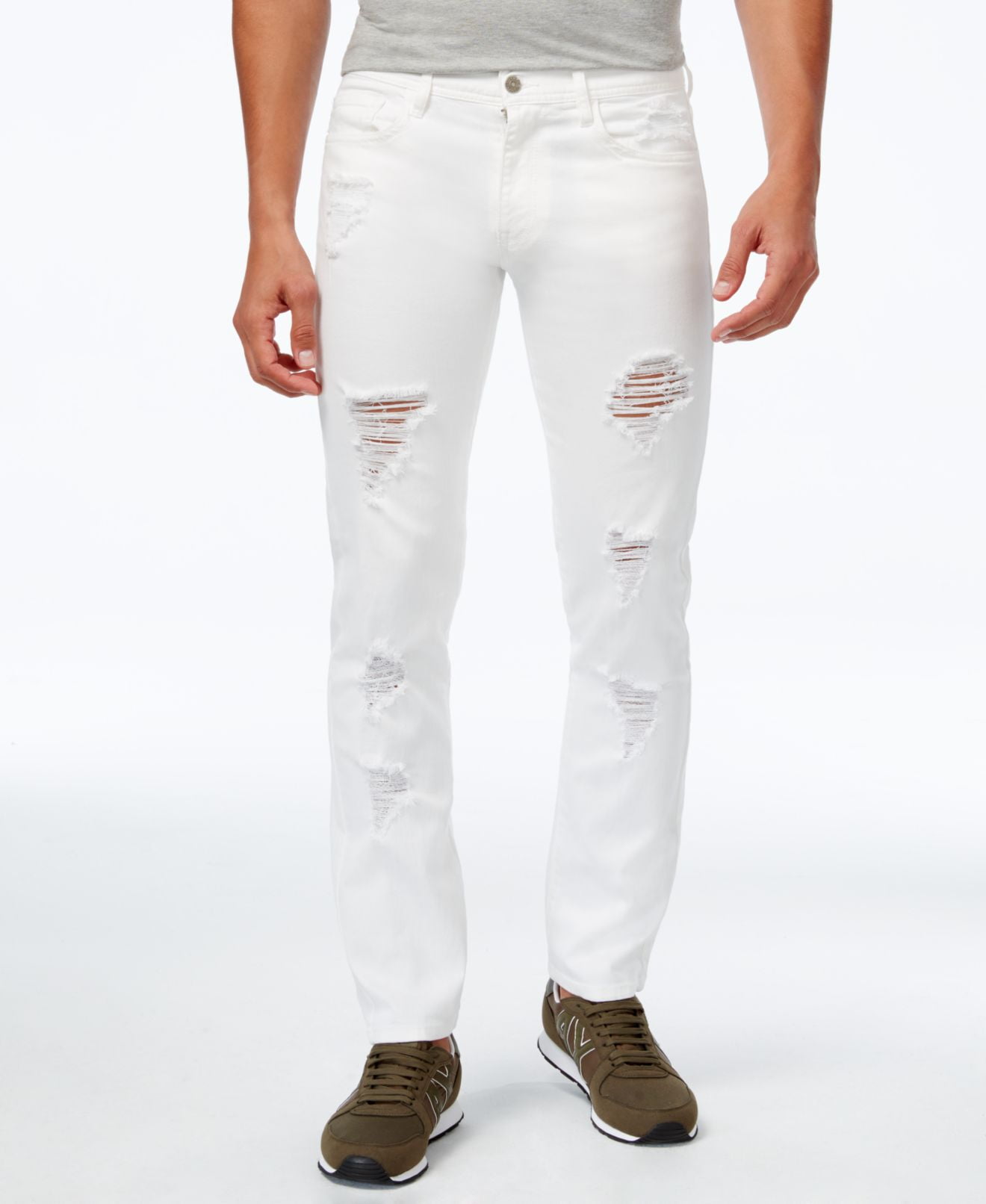 armani exchange white jeans