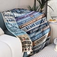 thumbnail image 2 of XZYG 10th Wedding Anniversary Gift Decorative Custom Blanket(40*50inch), 2 of 7