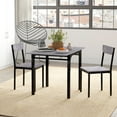 thumbnail image 2 of HOMCOM Foldable Dining Table Set for 2, Drop-Leaf Table with Dining Chairs, 2 of 10