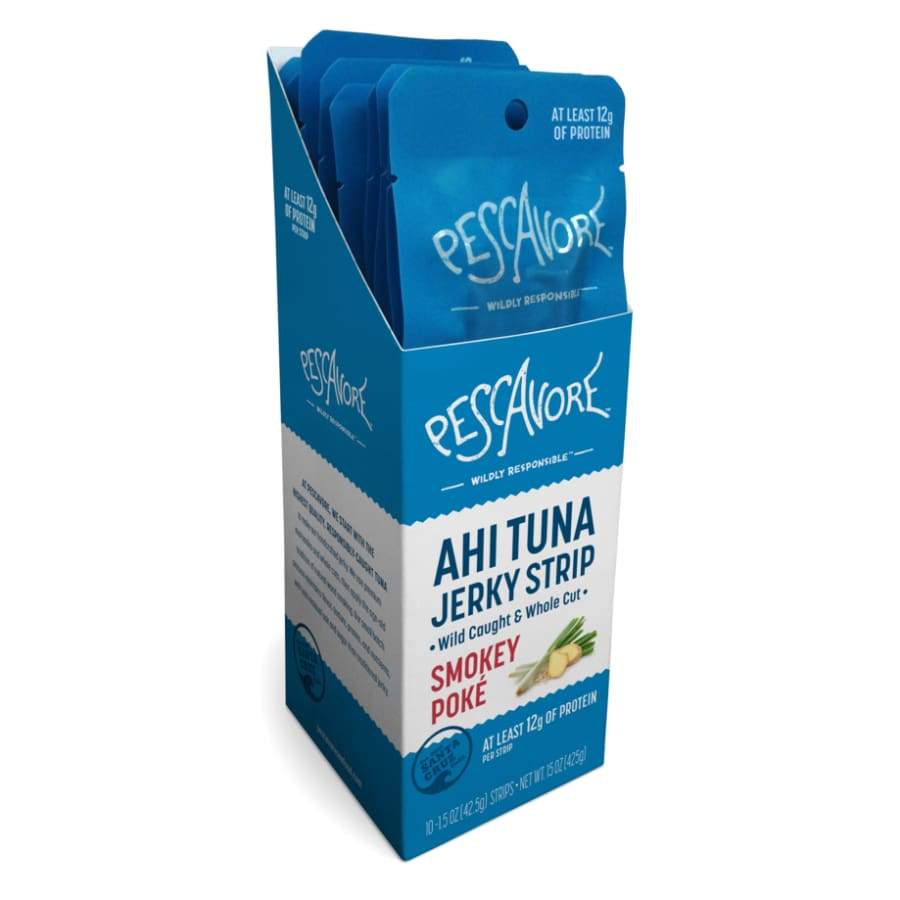 Pescavore Ahi Tuna Jerky Strip Smoky Poke