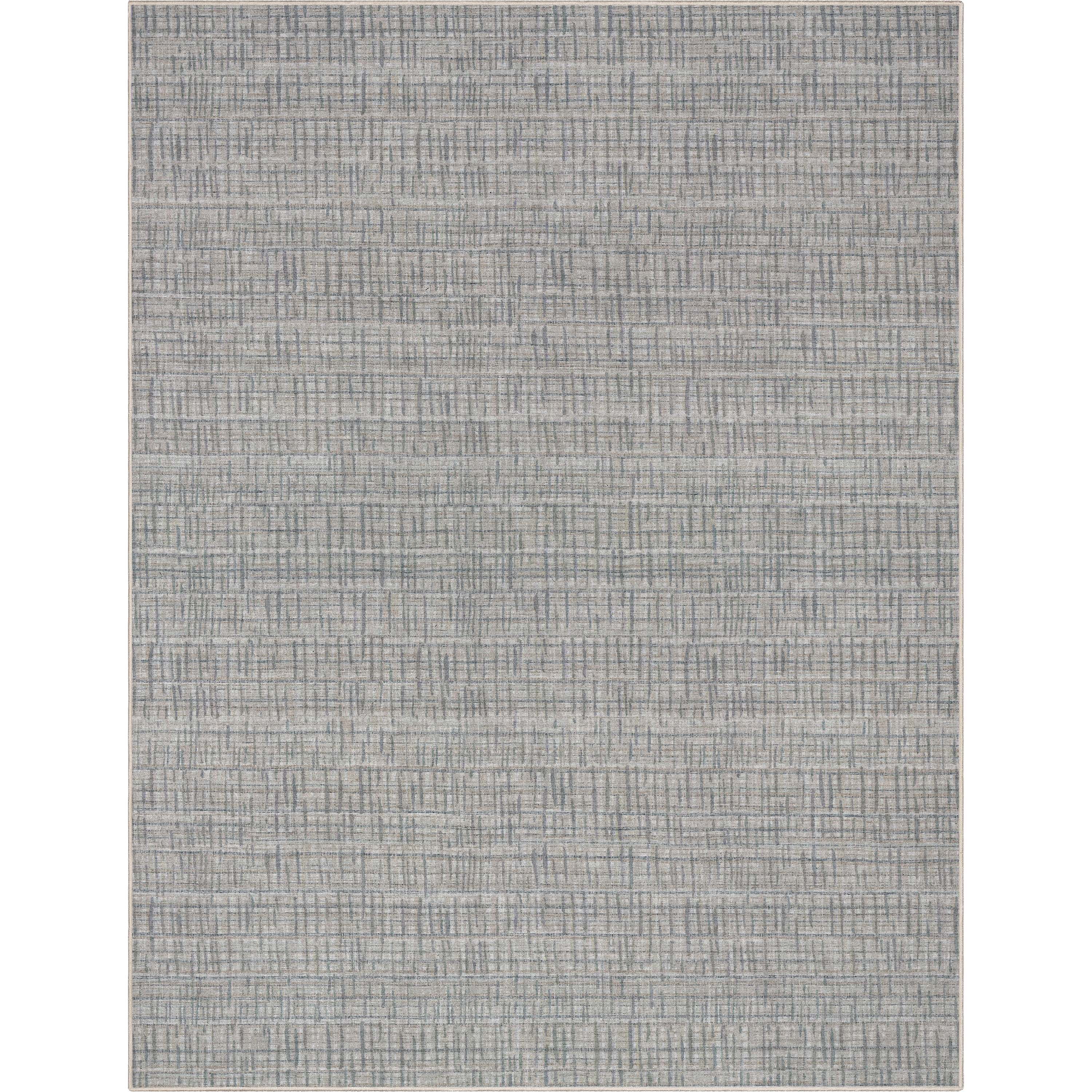 Well Woven Abstract Bali Modern Retro Plaid Flat-Weave Beige 7'7" x 9'10" Area Rug