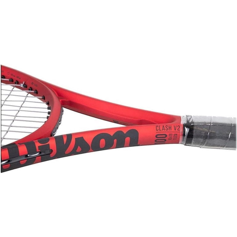 Wilson Clash v2.0 100 Tennis Racquet, Red, 4.5