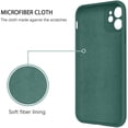 thumbnail image 4 of iPhone 11 Case, AmPm Liquid Silicone Soft Gel Rubber Slim Cover with Ring Kickstand |Car Mount Function,Shock Absorption Full Protective Anti-Scratch Case for iPhone 11, Light Green, 4 of 8