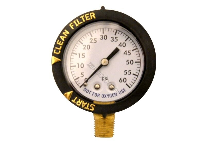 Pool Spa Filter Pressure Gauge Bottom Mount Replacement For 190058 Clean & Clear 