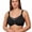 Black, variant on Full Figure Seamless Underwire Push Up T Shirt Bra Comfort Everyday Support, 44H, Black