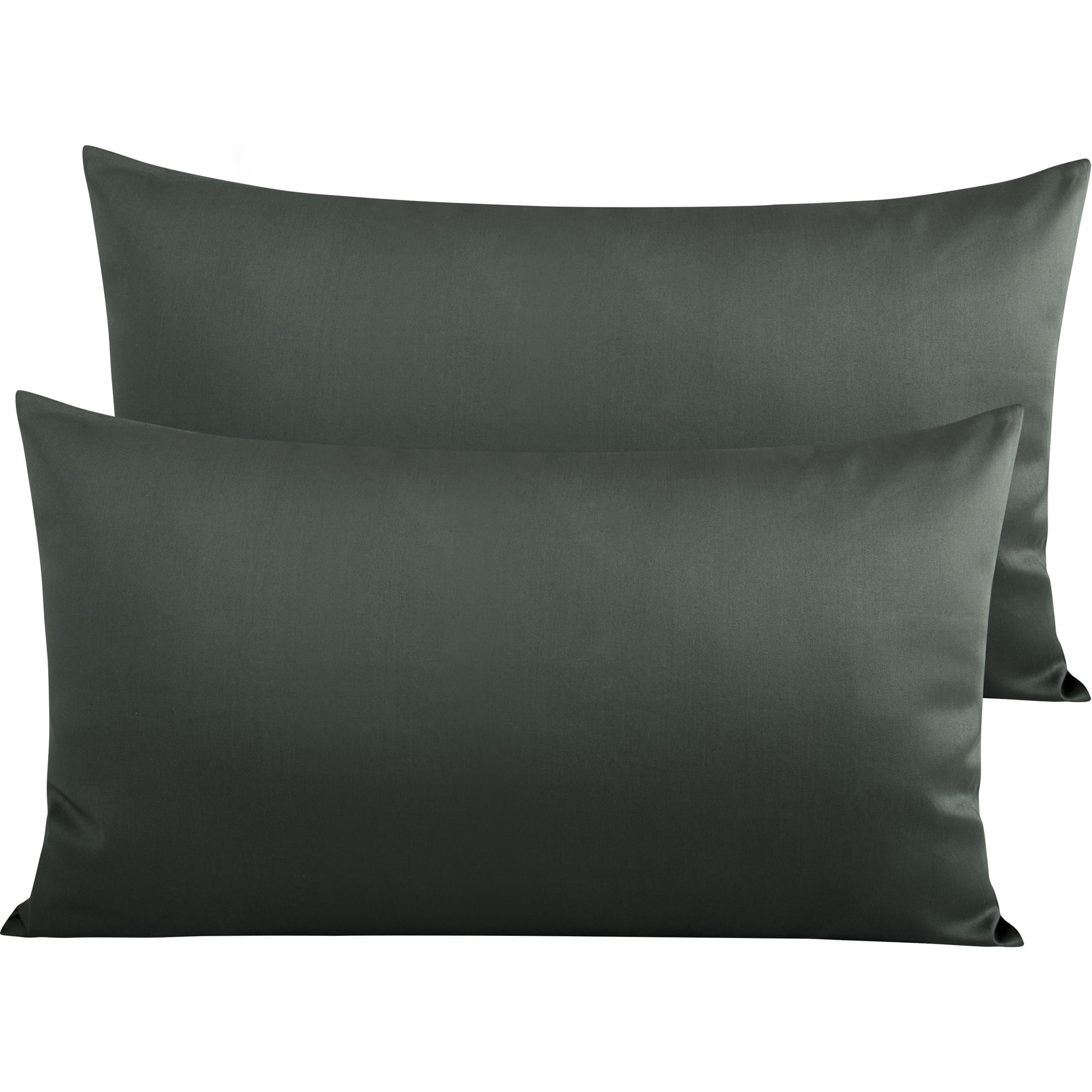Ntbay 500 Thread Count Egyptian Cotton King Pillowcases Set of 2 Ultra Soft and Breathable Pillow Cases with Envelope Closure 20x36 inches Charcoal Gray