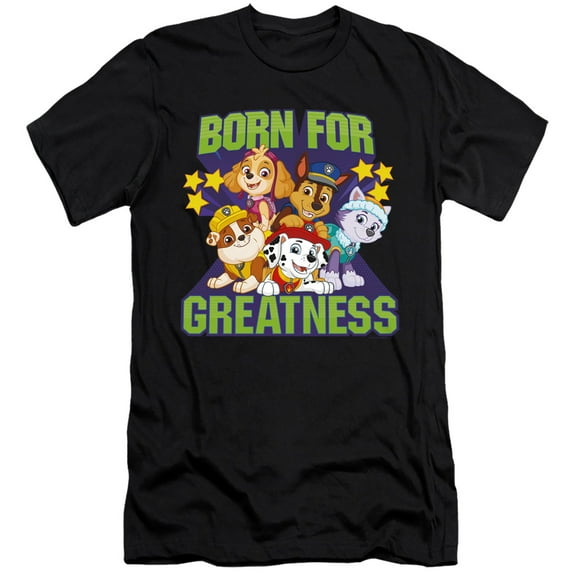 Paw Patrol Born For Greatness Unisex Adult Canvas Brand T Shirt
