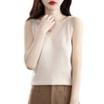 thumbnail image 3 of JDQJBZ Womens Camisole V Neck Lace Up Sleeveless Knit Top Layering Undershirt, 3 of 4