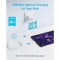 thumbnail image 2 of Cargador Anker USB C Fast Wall de 20 W para iPhone/iPad 2022/2021, 2 of 6