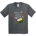 thumbnail image 3 of Inktastic This is How I Roll Cute Sushi Youth T-Shirt, 3 of 5