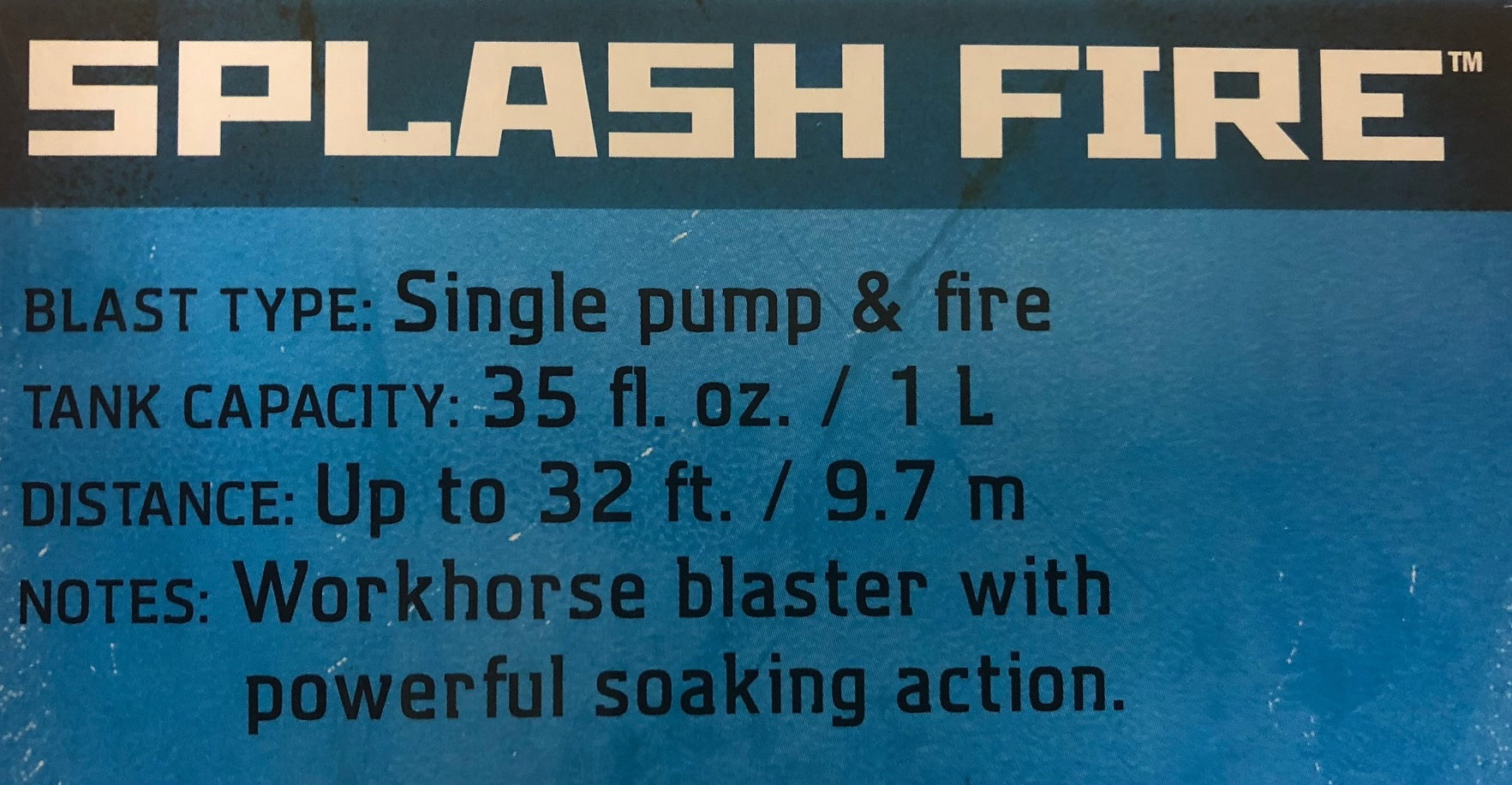 super soaker splash fire