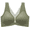 Green, variant on Women’s Plus Size Seamless Comfort Bra – Wireless Full Coverage, Semi-Fixed Pads, High Side Support, Smoothing U-Back, 5×4 Hooks Black 3XL