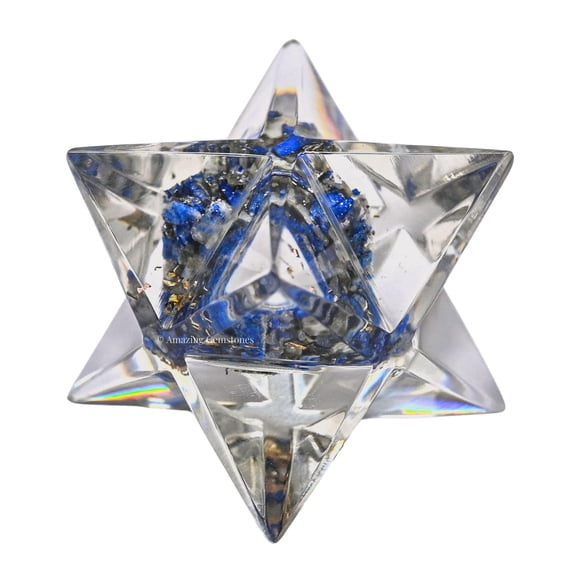 Lapis Lazuli Crystal Orgone Small Merkaba