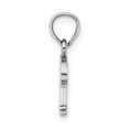 thumbnail image 2 of Diamond2Deal 14K White Gold Block Letter P Initial Pendant for Women, 2 of 6