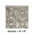 thumbnail image 1 of FASÄDE Lotus Decorative Vinyl Backsplash Panel in Brushed Nickel (6X6 Inch Sample), 1 of 5