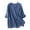 Blue, variant on qucoqpe Women's V Neck 3/4 Sleeve Cotton Linen Casual Loose Blouse Tops Shirts on Clearance
