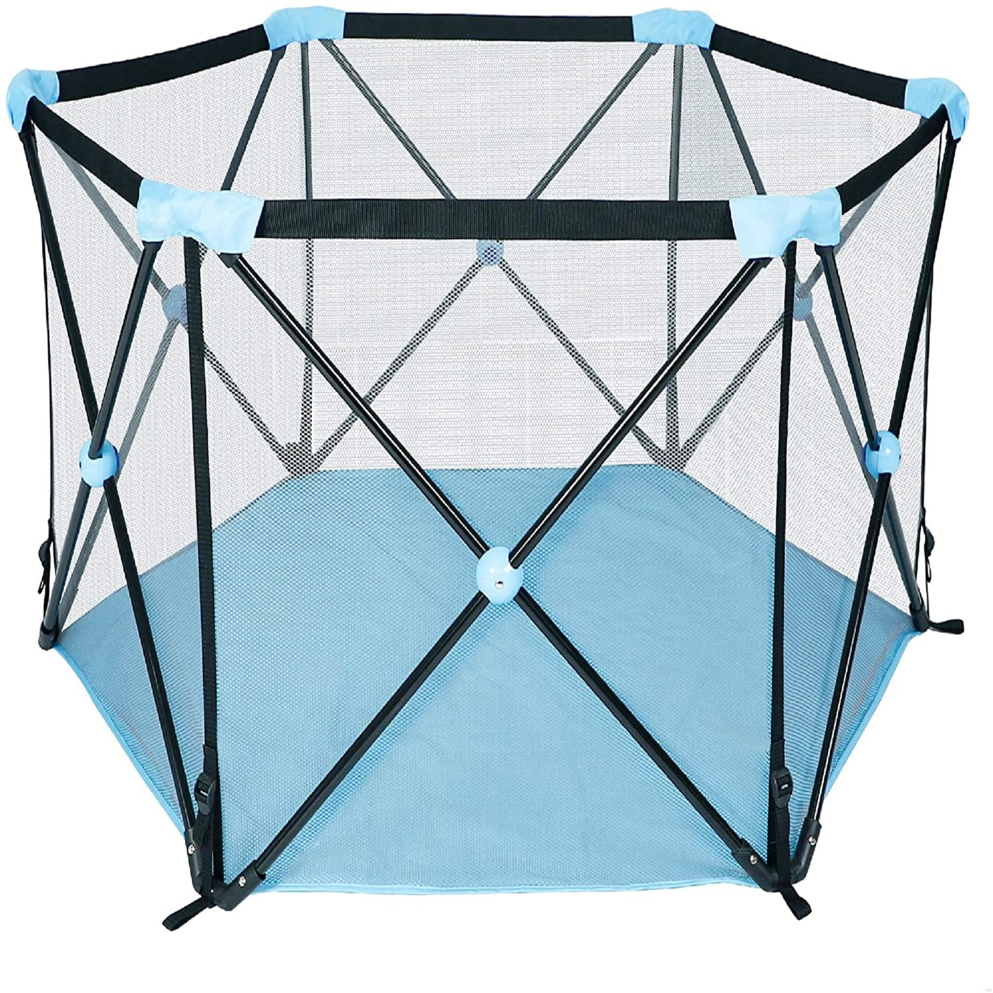 KARMAS PRODUCT Portable Playpen Kids Play Yard Activity Center with