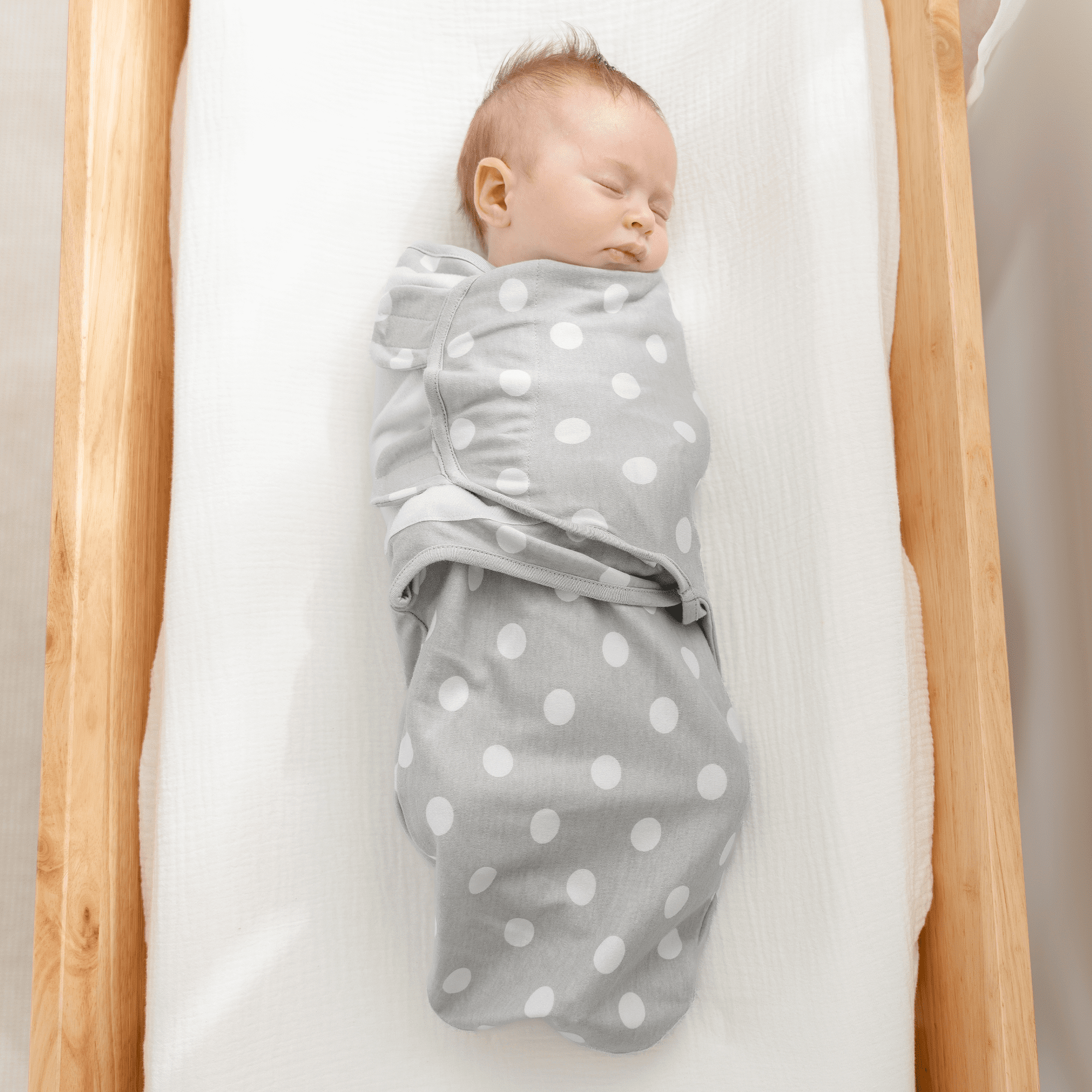 Comfy Cubs Baby Swaddles, Easy Adjustable 3 Pack for Boys and Girls (Small 0-3 Months, Gray)