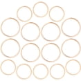 thumbnail image 2 of EeaseCA 40 Pcs Breloques Rondes en Forme de Cercle, Breloques Creuses, Pendentifs pour Fabrication de Bijoux, 2 of 8