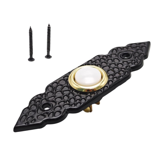 COOLHOOD Retros Styles Glowing Doorbells Button with Universals Wiring Antique Weatherproof Zincs Alloys for Home