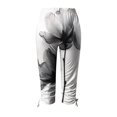 thumbnail image 5 of Womens Relaxed Fit Cargo Pants by Generic XL Solid Black Casual Capris, Drawstring, Cropped, Lightweight, 1 Count, 5 of 5
