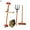 C, variant on Opvise 1 Set Dollhouse Miniatures High Simulation Best Gift Plastic Mini Farm Tool Shovel Rake for Micro-landscape Scene E