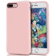 Entronix Silicone Case Compatible with iPhone 7 Plus / iPhone 8 Plus, Protective Cover, Light Pink