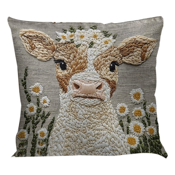 SIYTUAU Soft Polyester Sofa Pillow Cover Animal Print 17.72X17.72 Inch Cushion For Home Decor B