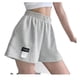 thumbnail image 5 of Pantalones cortos deportivos holgados para mujer, cintura suelta, pierna ancha, informales, adelgazantes, cintura alta, rectos, para el hogar, 5 of 5
