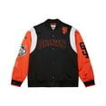 thumbnail image 4 of Men's Mitchell & Ness Black/Orange San Francisco Giants Cooperstown Collection Team Origins Satin Full-Snap Jacket, 4 of 7