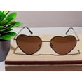 thumbnail image 5 of Heart Shape Heart Sunglasses Retro Vintage Boho Tea Print, 5 of 6
