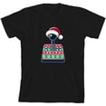 thumbnail image 3 of Ugly Christmas Sweater Joystick Youth Black Crew Neck Short Sleeve Tee-Medium, 3 of 4