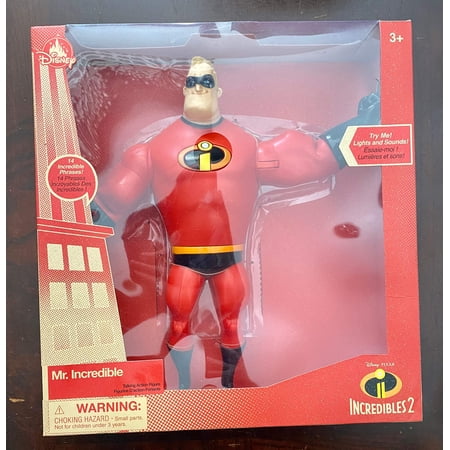 Disney Store Mr. Incredible Light-Up Talking Action Figure Incredibles 2 New