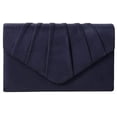 thumbnail image 1 of Bolso de noche BBJinRonjy para mujer, de gamuza azul marino, 1 of 6
