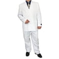 thumbnail image 3 of Sharp Hand Tailored 2pc Men Double Breasted Dress Suit w/1 Pair of Socks, 3 of 5