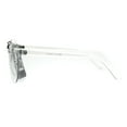 thumbnail image 3 of Mens Hipster Nerdy Retro Clear Circle Round Lens Eye Glasses Clear, 3 of 4