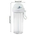 thumbnail image 3 of Botella deportiva de 600 ml | Vaso de viaje portátil a prueba de fugas con tapa y cuerda | Plástico PC sin BPA para exteriores, gimnasios y oficinas, 3 of 3